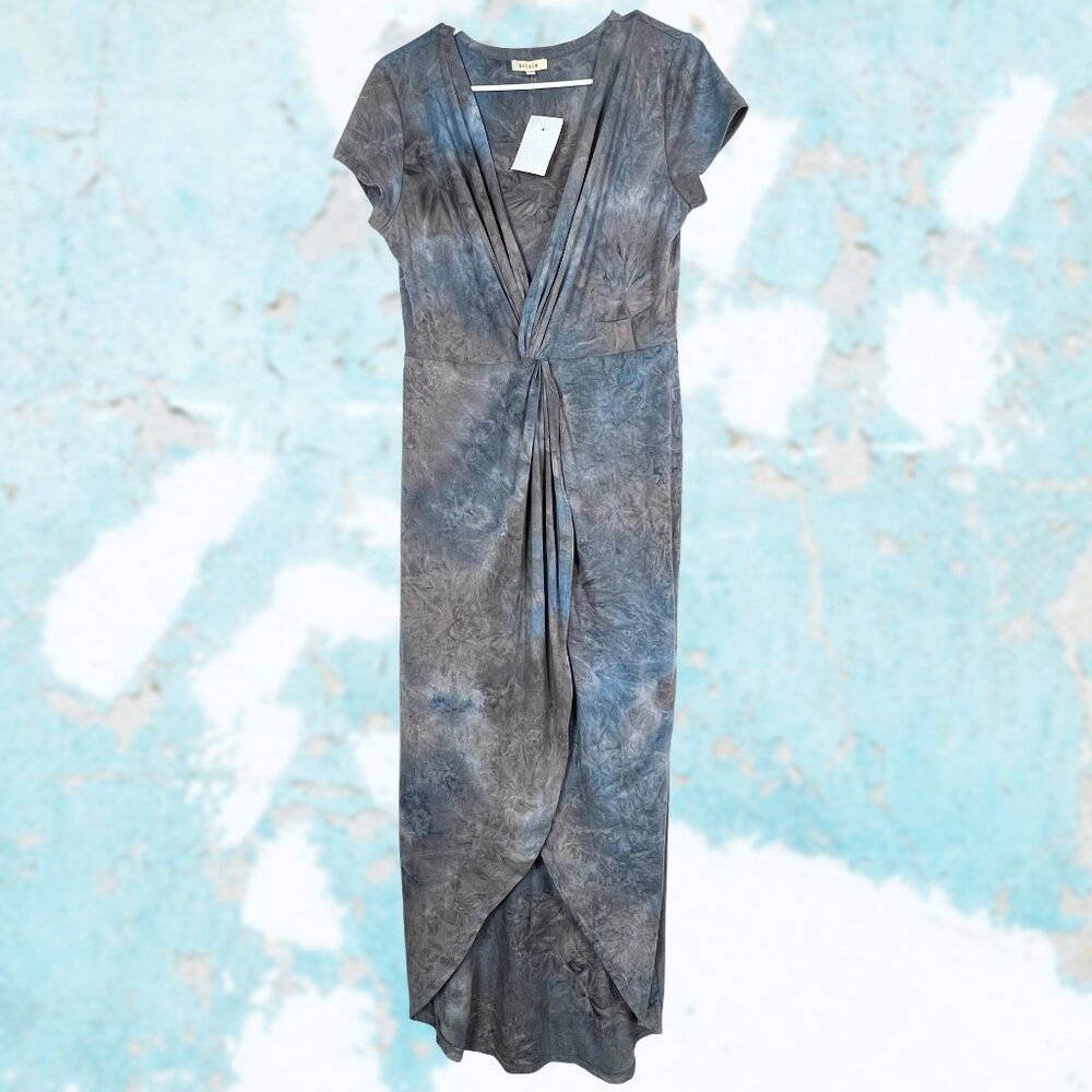 Brinla Batik Maxi Hi-Lo Dress NWT